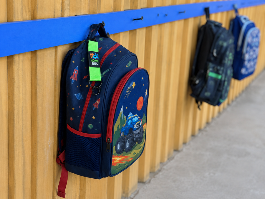 DuraKid Home Bus tag for school pickup routine