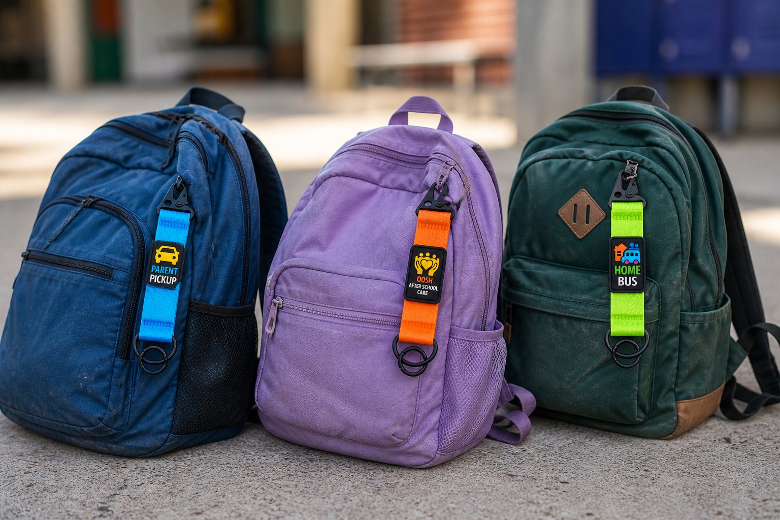 Three bags with DuraKid tags